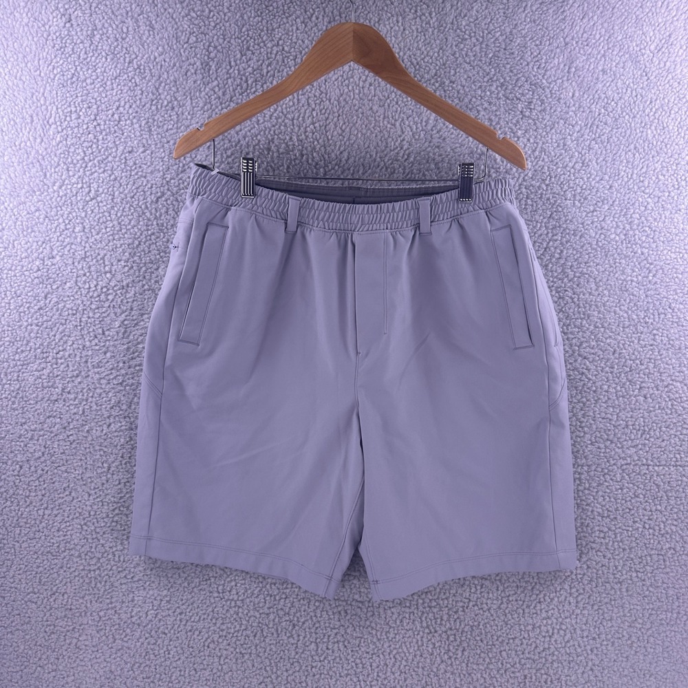Birddogs Mens Lined Athletic Gym Shorts Light Gray XL 7 Inch Inseam